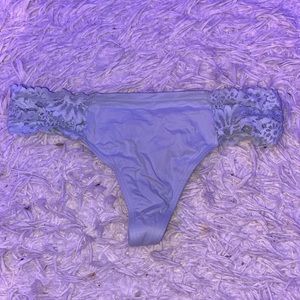 blue lace thong